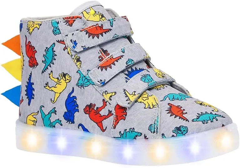 FabKids Kids Boys Girls Sneakers High Top Lace Up Shoes for Toddler Little Kid Big Kid