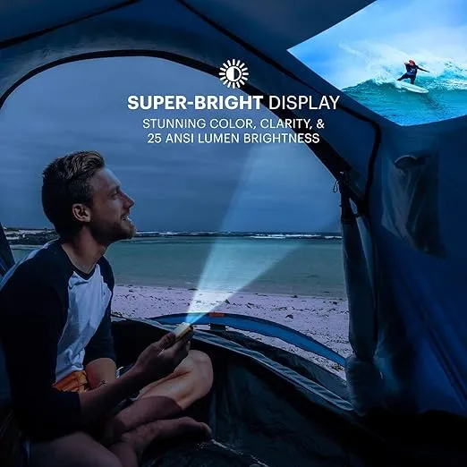 Kodak Ultra Mini Portable Projector - HD 1080p support LED DLP Rechargeable Pico Projector - 100" Display, Built-in Speaker - HDMI, USB and Micro SD - Compatible with iPhone iPad, Android Phones