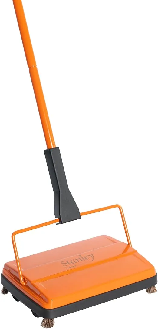 Stanley Electrostatic Carpet & Floor Sweeper - Deep Orange