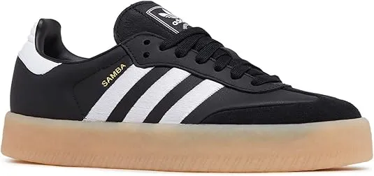 Adidas Sambae Womens Shoes (Black White Gum, US Footwear Size System, Adult, Women, Numeric, Medium, 8.5)