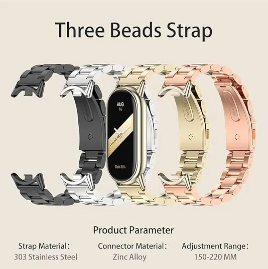 MIJOBS Strap for Xiaomi Mi Band 8/Mi Band 9 Breathable Replacement Strap for Mi Fit Band 8/9 SmartWatch Straps Wristband Bracelet for Women Men