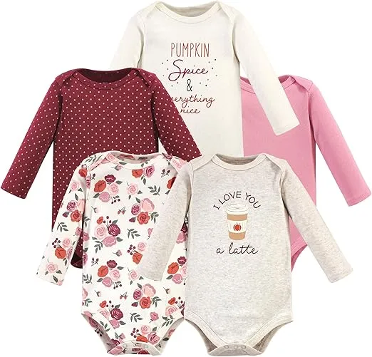 Hudson Baby unisex-baby Cotton Long-sleeve Bodysuits