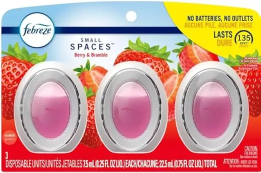 Generic Febreze Small Spaces Air Freshener - Berry & Bramble - 0.25 fl oz/3pk, Pink
