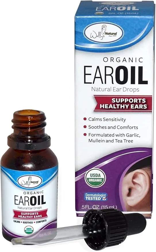 Wally's Natural Organic Ear Oil, 0.5 Ounce