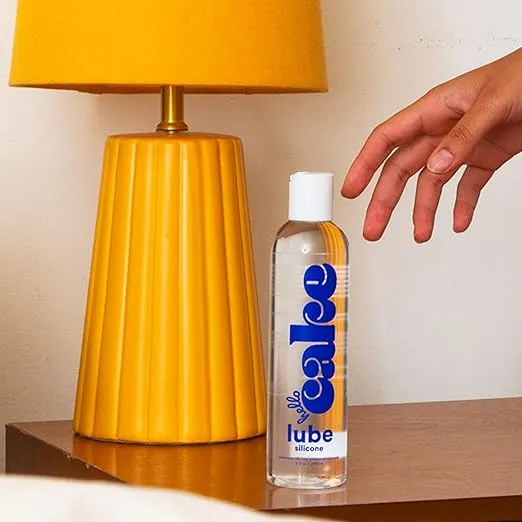 Hello Cake Silicone-Based Personal Lubricant - Hydrating, Long-Lasting, Non-Sticky, Ultra Slippery, Condom Compatible Lube for Men, Women, and Couples 8 fl oz