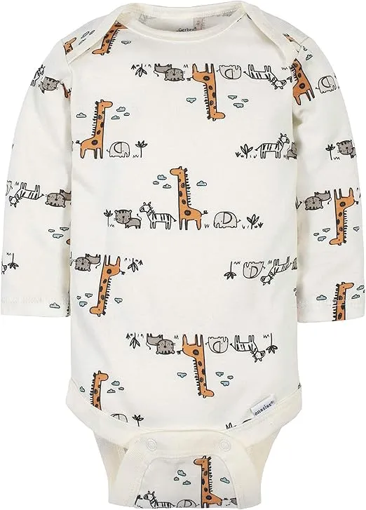 Gerber Baby Boys' 6-Pack Long-Sleeve Onesies Bodysuit