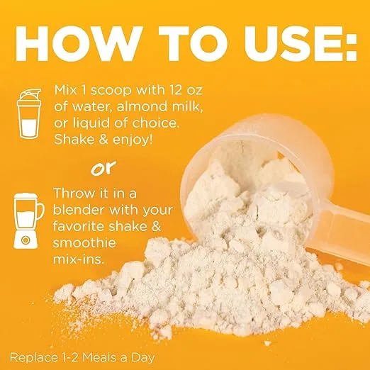 TransformHQ Meal Replacement Shake Powder 7 Servings (Vanilla) - Gluten Free, Non-GMO