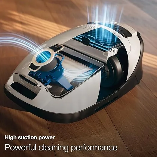 Miele Classic C1 Cat & Dog Bagged Canister Vacuum, Lotus White - Pet Hair, Portable