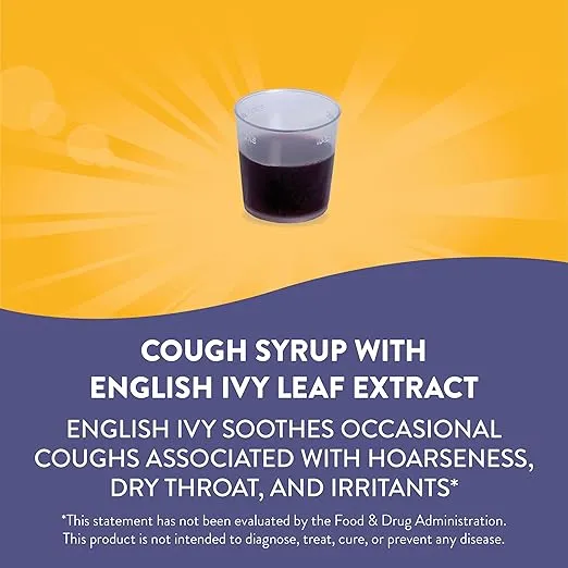 Nature's Way Sambucus HoneyBerry Cough Syrup with Black Elderberry Extract & Organic Honey, Immune Support*, 4 Fl. Oz