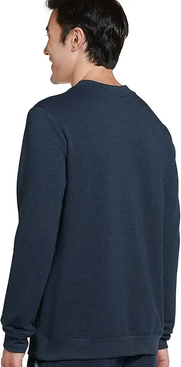 Jockey Men's Loungewear Cotton Blend Fleece Crew Sweatshirt