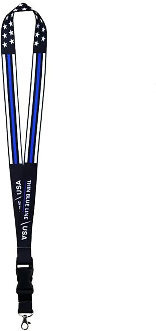 Thin Blue Line Lanyard (Thin Blue Line Star)