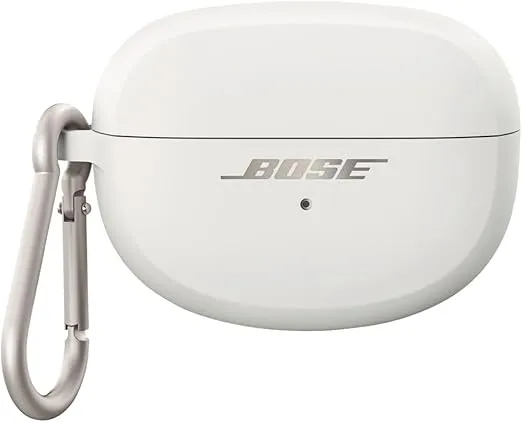 Bose Ultra Open Earbuds Silicone Case Cover, White Smoke