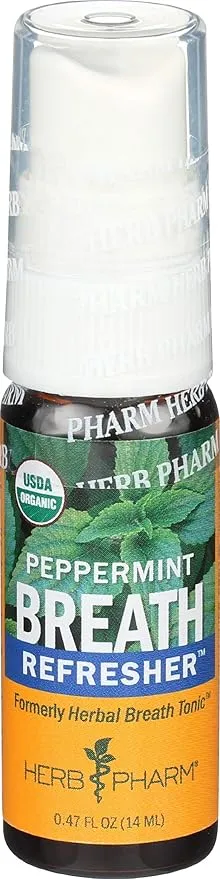 Herb Pharm, Tonic Breath Peppermint Organic, 0.47 Fl Oz