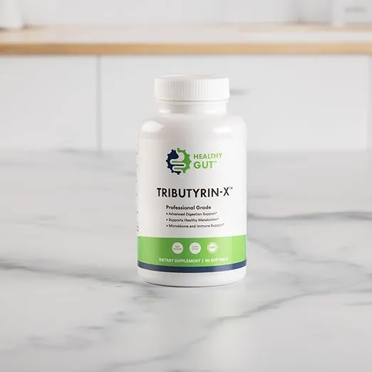 Tributyrin-X | Histamine and Leaky Gut Support | 99% Pure w/Zero Odor | 90 Servings
