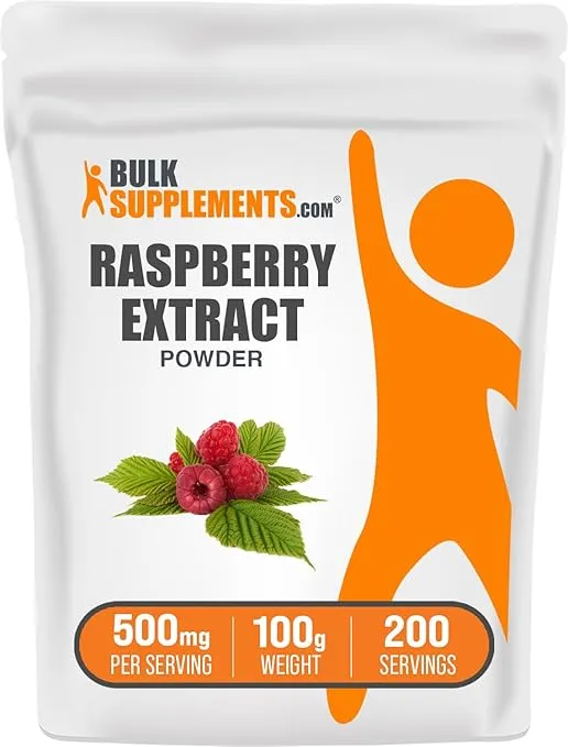 BulkSupplements.com Raspberry Extract Powder - Antioxidants Supplement - Raspberry Powder - Dried Raspberries Extract - Antioxidant Powder - Dried Fruits Powder (100 Grams - 3.5 oz)