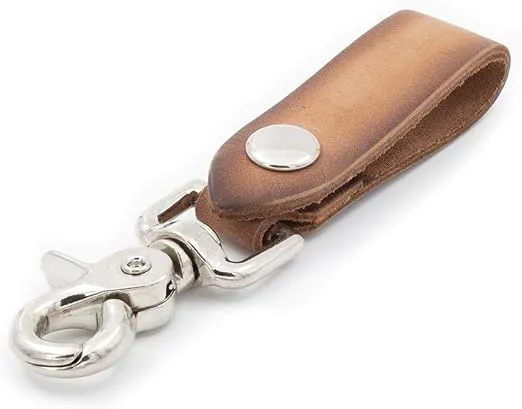Main Street Forge | Full Grain Leather Keychain for Men | Made in USA | Hand Made | Luxury Valet Key Chain