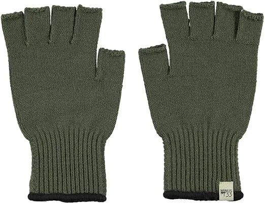 Minus33 Merino Wool Fingerless Gloves - Warm Knitted Gloves - Hunting Gloves - Half Finger Gloves