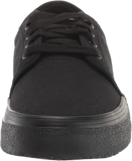 Shoes for Crews Merlin, Men's, Women's, Unisex Slip Resistant Food Service Work Sneakers, Water Resistant, Canvas, Black Or Grey